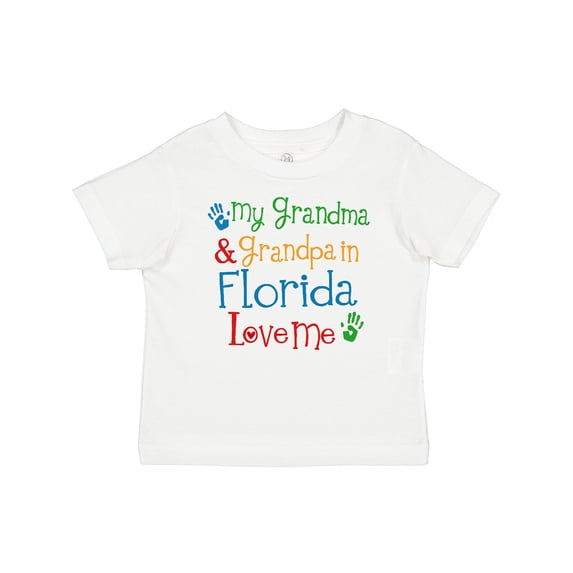 Inktastic Florida Grandma Grandpa Loves Me Boys or Girls Baby T-Shirt