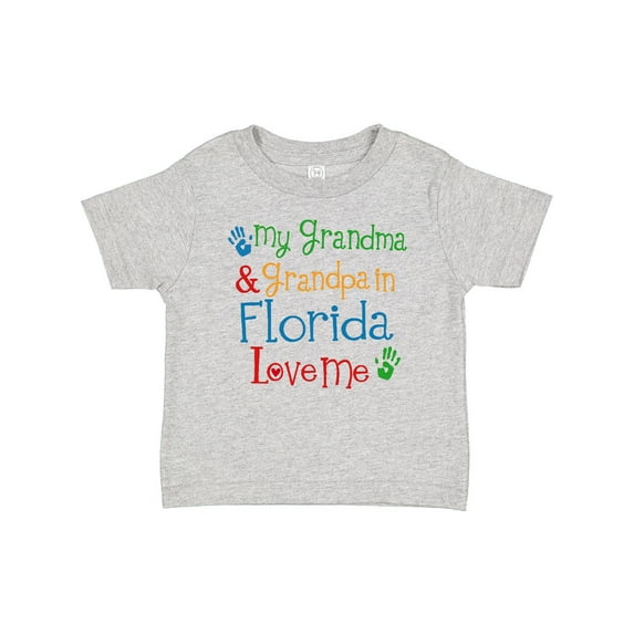 Inktastic Florida Grandma Grandpa Loves Me Boys or Girls Baby T-Shirt