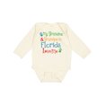 thumbnail image 1 of Inktastic Florida Grandma Grandpa Loves Me Boys or Girls Long Sleeve Baby Bodysuit, 1 of 5