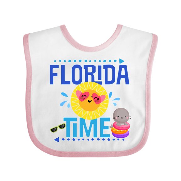 Inktastic Florida Time Summer Vacation Boys or Girls Baby Bib