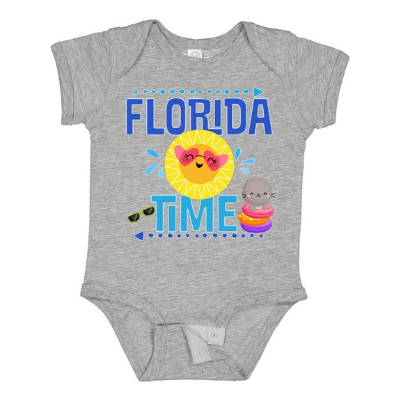 Inktastic Florida Time Summer Vacation Boys or Girls Baby Bodysuit
