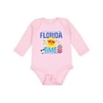 thumbnail image 1 of Inktastic Florida Time Summer Vacation Boys or Girls Long Sleeve Baby Bodysuit, 1 of 5