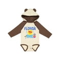 thumbnail image 1 of Inktastic Florida Time Summer Vacation Boys or Girls Long Sleeve Baby Bodysuit, 1 of 5