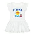 thumbnail image 1 of Inktastic Florida Time Summer Vacation Girls Toddler Dress, 1 of 5