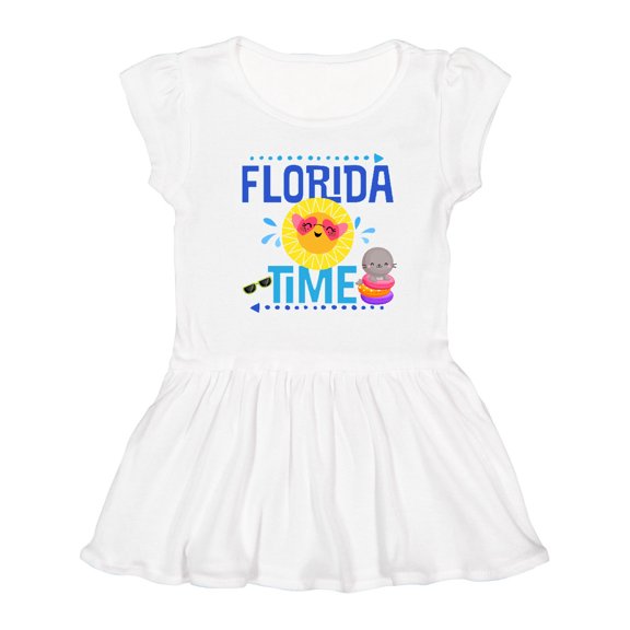 Inktastic Florida Time Summer Vacation Girls Toddler Dress