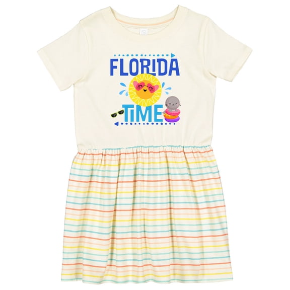 Inktastic Florida Time Summer Vacation Girls Toddler Dress