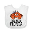 thumbnail image 1 of Inktastic Florida Vacation Cute Beach Crab Boys or Girls Baby Bib, 1 of 4