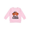 thumbnail image 1 of Inktastic Florida Vacation Cute Beach Crab Toddler Sweatshirt, 1 of 4