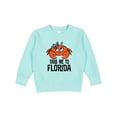 thumbnail image 1 of Inktastic Florida Vacation Cute Beach Crab Toddler Sweatshirt, 1 of 4