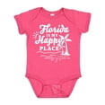 thumbnail image 1 of Inktastic Florida is My Happy Place with Palm Trees Boys or Girls Baby Bodysuit, 1 of 5