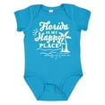 thumbnail image 1 of Inktastic Florida is My Happy Place with Palm Trees Boys or Girls Baby Bodysuit, 1 of 5
