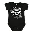 thumbnail image 1 of Inktastic Florida is My Happy Place with Palm Trees Boys or Girls Baby Bodysuit, 1 of 5