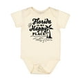 thumbnail image 1 of Inktastic Florida is My Happy Place with Palm Trees Boys or Girls Baby Bodysuit, 1 of 5