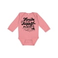 thumbnail image 1 of Inktastic Florida is My Happy Place with Palm Trees Boys or Girls Long Sleeve Baby Bodysuit, 1 of 5