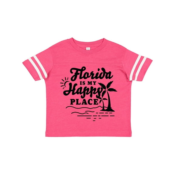 Inktastic Florida is My Happy Place with Palm Trees Boys or Girls Toddler T-Shirt
