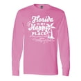thumbnail image 1 of Inktastic Florida is My Happy Place with Palm Trees Long Sleeve T-Shirt, 1 of 5