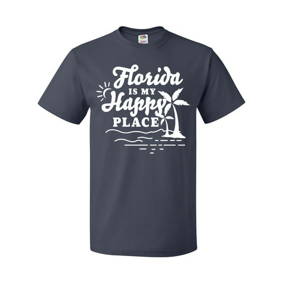 Inktastic Florida is My Happy Place with Palm Trees T-Shirt