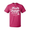 thumbnail image 1 of Inktastic Florida is My Happy Place with Palm Trees T-Shirt, 1 of 5