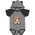 thumbnail image 1 of Inktastic Flower Corgi Boys or Girls Baby Bodysuit, 1 of 5