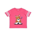 thumbnail image 1 of Inktastic Flower Corgi Boys or Girls Toddler T-Shirt, 1 of 5