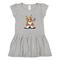 thumbnail image 1 of Inktastic Flower Corgi Girls Toddler Dress, 1 of 5