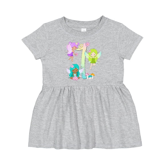 Inktastic Flower Fairies First Birthday Girls Baby Dress