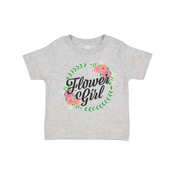 Inktastic Flower Girl with Flower Circle Girls Toddler T-Shirt