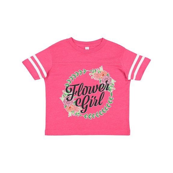 Inktastic Flower Girl with Flower Circle Girls Toddler T-Shirt