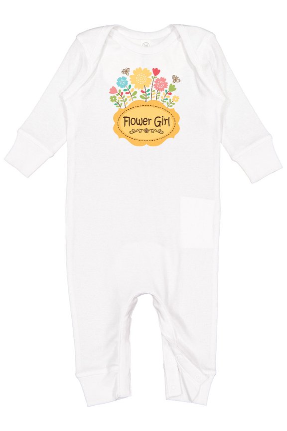Flower Girl Bridal Party Baby Romper Coveralls