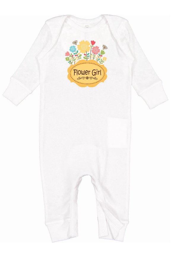 Flower Girl Bridal Party Baby Romper Coveralls