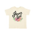 thumbnail image 1 of Inktastic Flower Girl Hand Lettering with Flowers Illustration Girls Toddler T-Shirt, 1 of 5