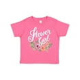 thumbnail image 1 of Inktastic Flower Girl Hand Lettering with Flowers Illustration Girls Toddler T-Shirt, 1 of 5
