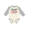 thumbnail image 1 of Inktastic Flower Girl I'm in Charge of The Petals Girls Long Sleeve Baby Bodysuit, 1 of 5