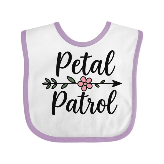 Inktastic Flower Girl Petal Patrol Girls Baby Bib