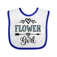 thumbnail image 1 of Inktastic Flower Girl Wedding Bridal Party Girls Baby Bib, 1 of 4