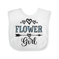 thumbnail image 1 of Inktastic Flower Girl Wedding Bridal Party Girls Baby Bib, 1 of 4