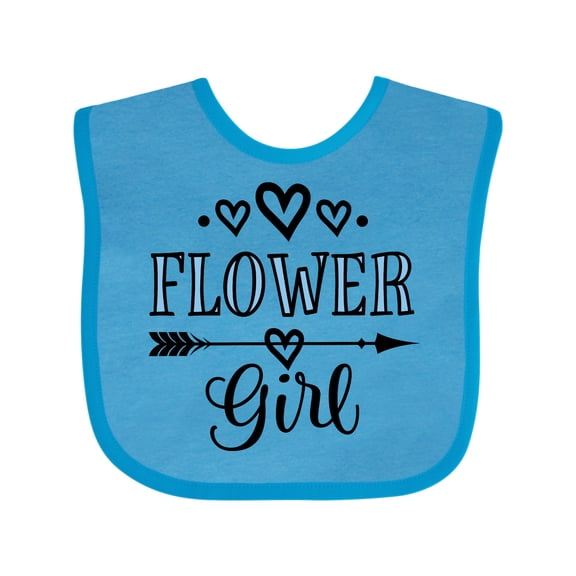 Inktastic Flower Girl Wedding Bridal Party Girls Baby Bib
