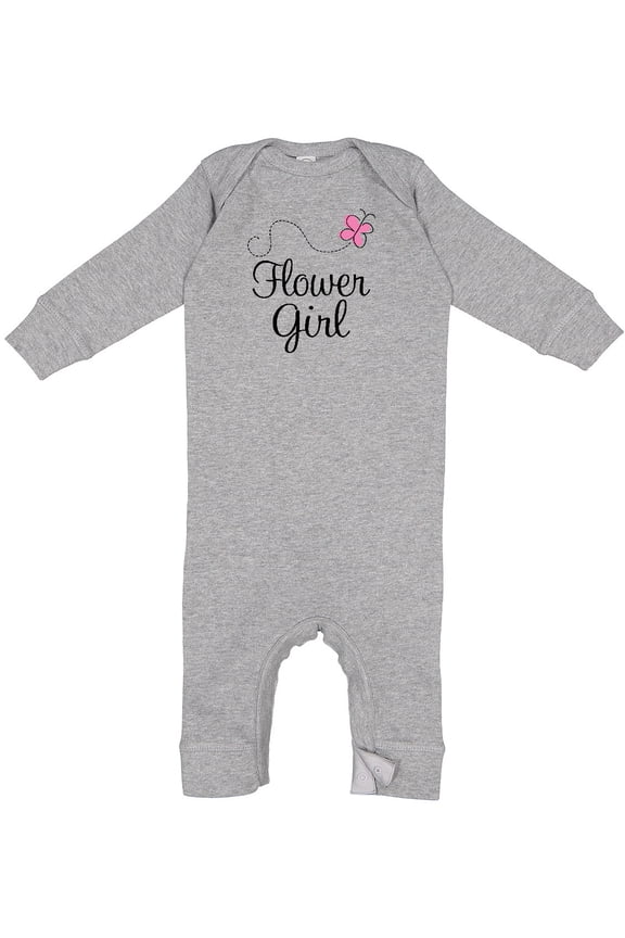 Flower Girl Wedding Butterfly Baby Romper Coveralls