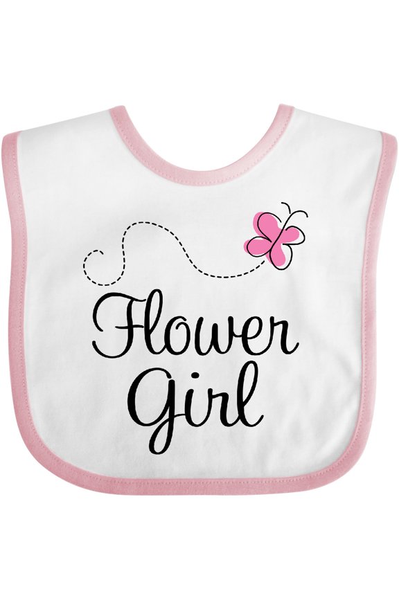 Flower Girl Wedding Butterfly Girls Baby Bib