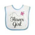 thumbnail image 1 of Inktastic Flower Girl Wedding Butterfly Girls Baby Bib, 1 of 4