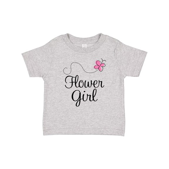 Inktastic Flower Girl Wedding Butterfly Girls Baby T-Shirt