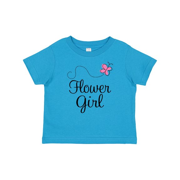 Inktastic Flower Girl Wedding Butterfly Girls Baby T-Shirt