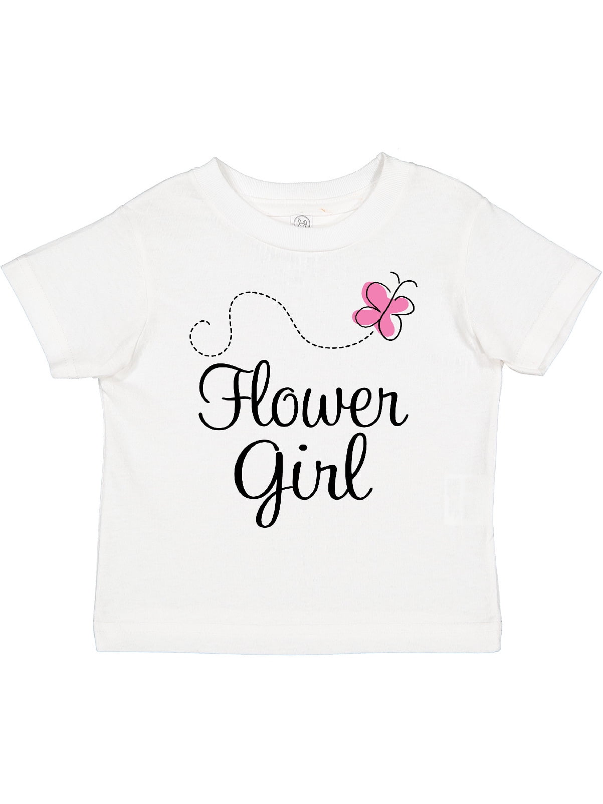 Inktastic Flower Girl Wedding Butterfly Girls Toddler TShirt
