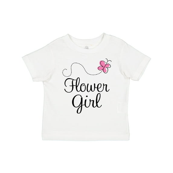 Inktastic Flower Girl Wedding Butterfly Girls Toddler T-Shirt