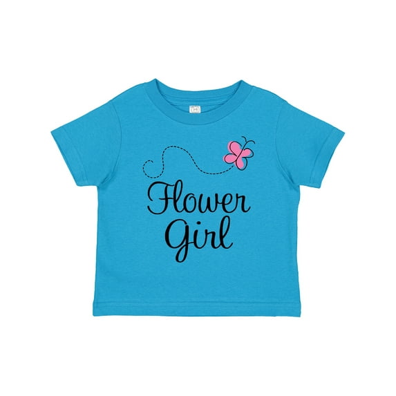 Inktastic Flower Girl Wedding Butterfly Girls Toddler T-Shirt