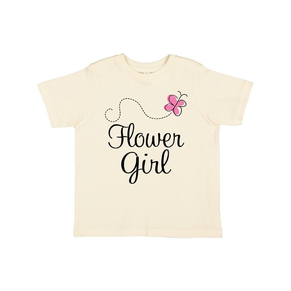 Inktastic Flower Girl Wedding Butterfly Girls Toddler T-Shirt