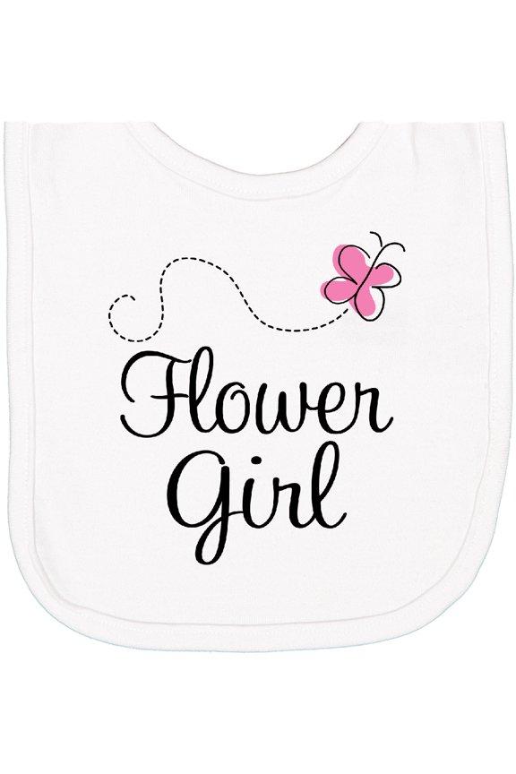 Flower Girl Wedding Butterfly Newborn Bib