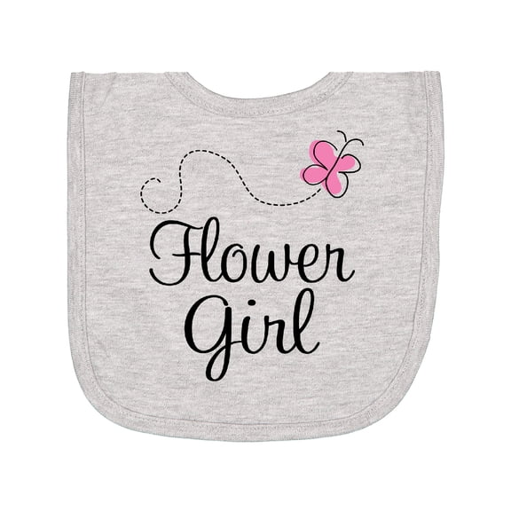 Inktastic Flower Girl Wedding Butterfly Newborn Bib