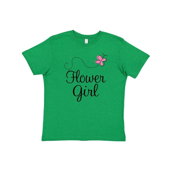 Inktastic Flower Girl Wedding Butterfly Youth T-Shirt