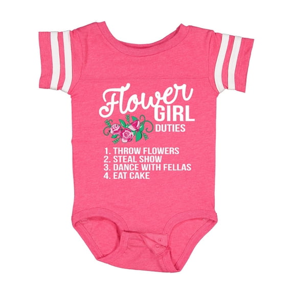 Inktastic Flower Girl Wedding Duties Girls Baby Bodysuit